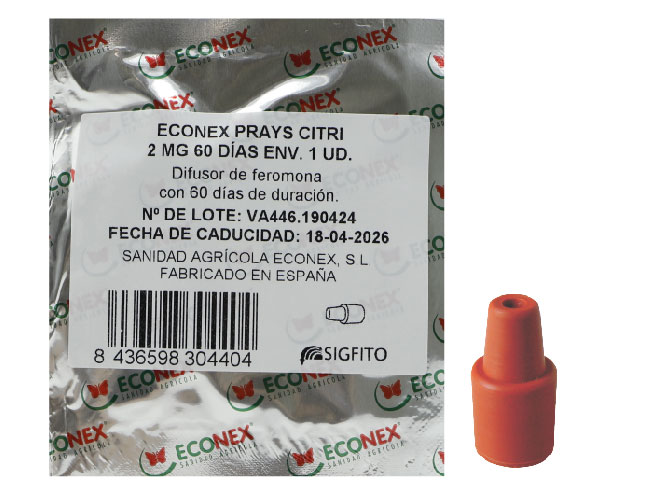 Difusor de feromonas ECONEX PRAYS CITRI 2 MG 60 JOURS 1 U.